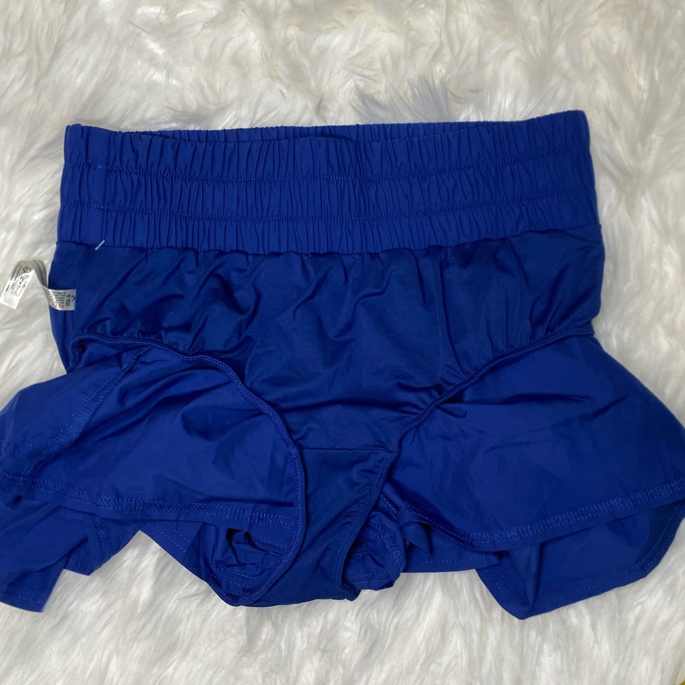 Free People Blue Women's Shorts CB255 - Picture 3 of 5
